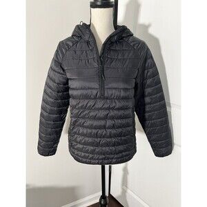 Everlane Puffer Quarter Zip Jacket Black Size XS EUC